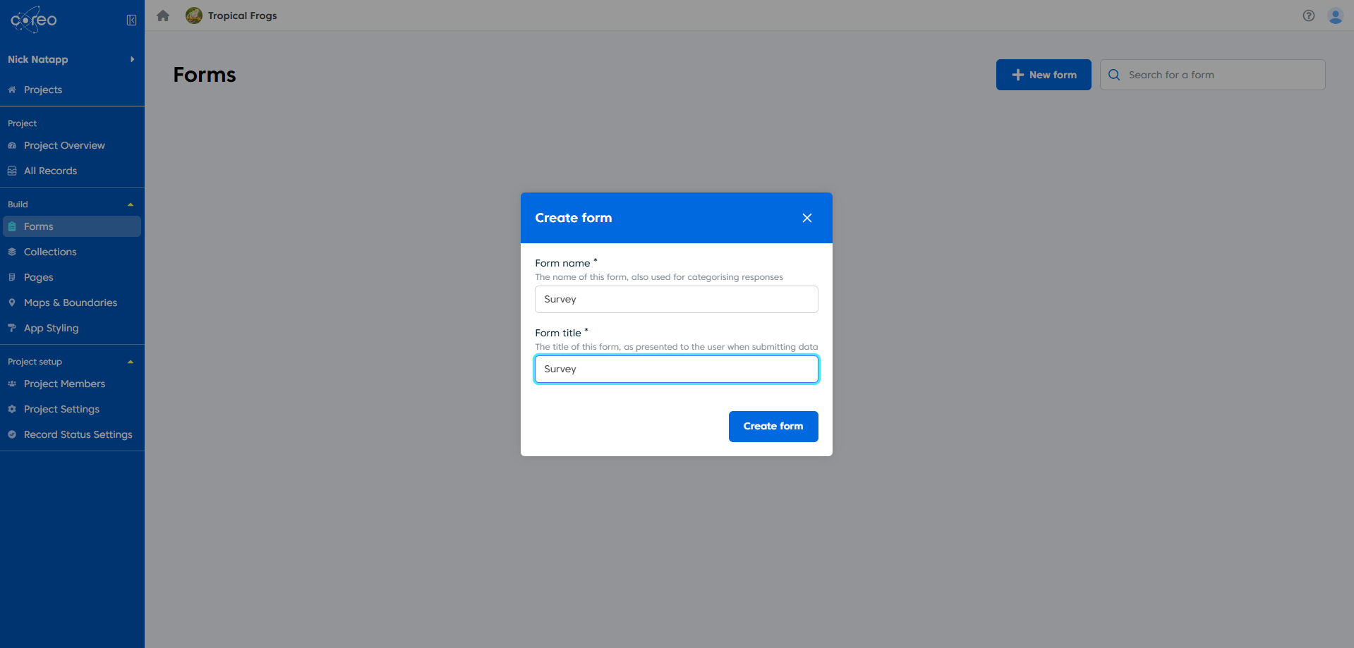 Creating a form - Knowledgebase